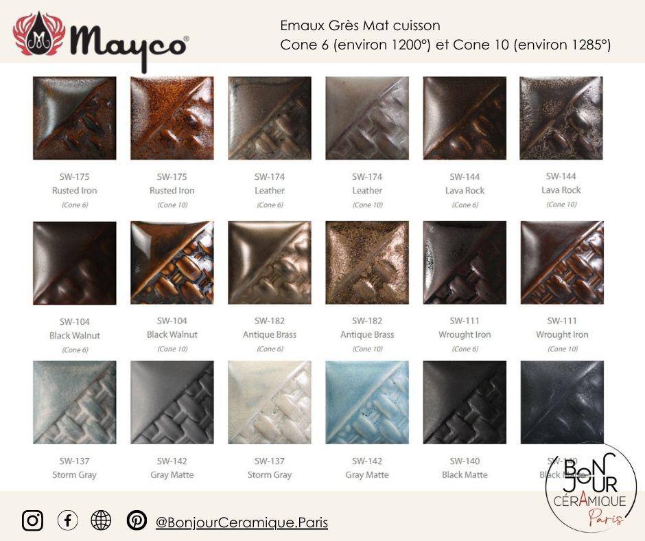 Emaux Grès et Porcelaine Mat Mayco