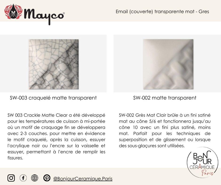 nuancier emaux gres et porcelaine mayco chez bonjour ceramique paris