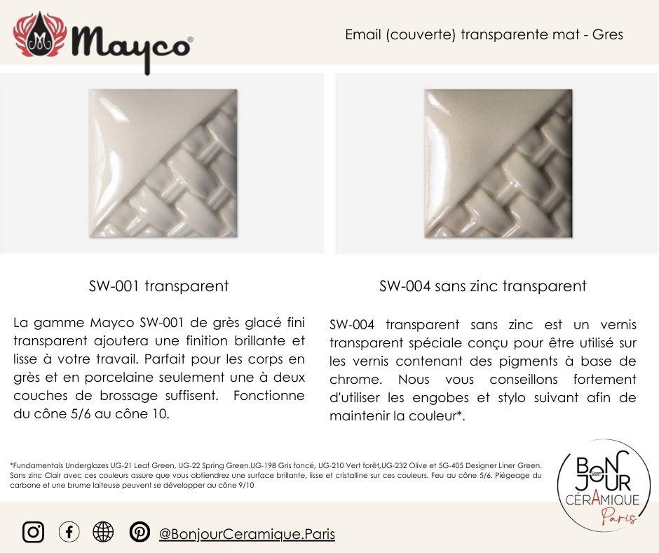 nuancier emaux gres et porcelaine mayco chez bonjour ceramique paris