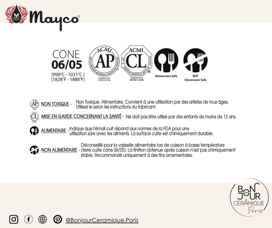 nuancier email faience mayco gamme elements