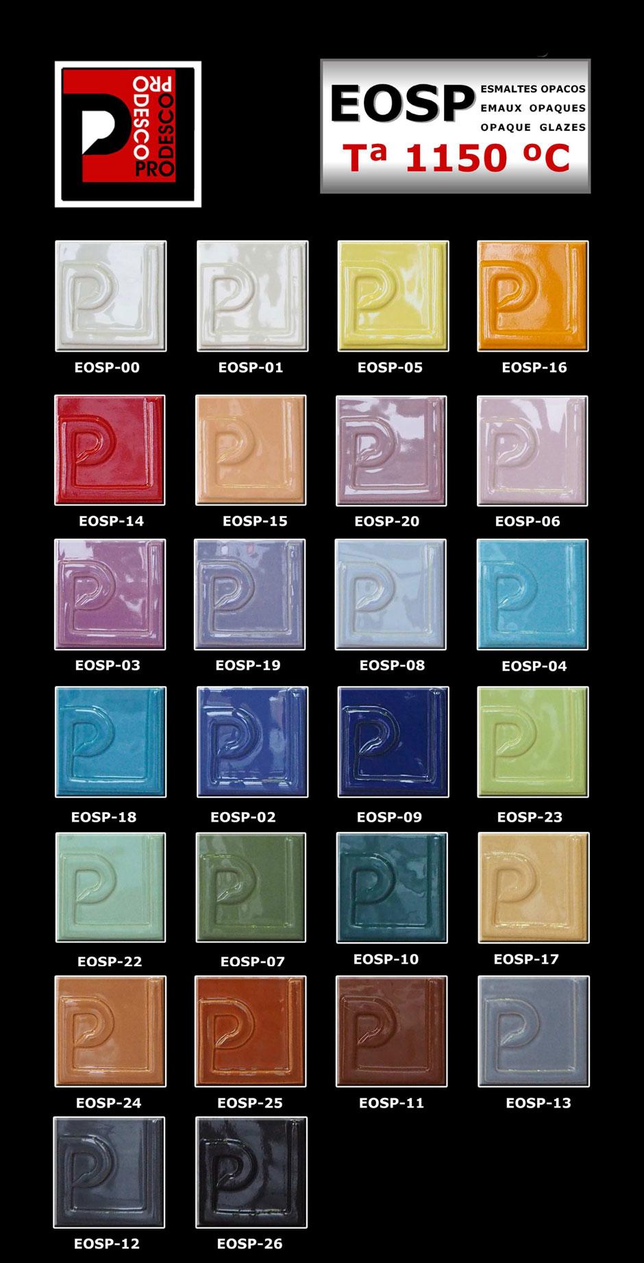 nuancier email opaque sans plomb ceramique sans plomb faience et grès prodesco chez bonjour concept store