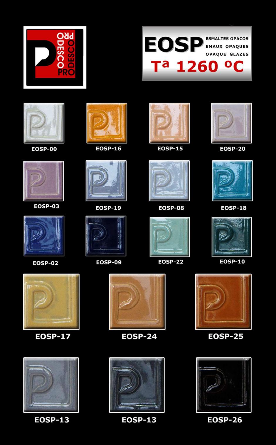 nuancier email opaque sans plomb ceramique sans plomb faience et grès prodesco chez bonjour concept store