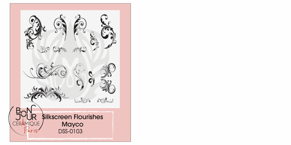SILKSCREENS de MAYCO Par Bonjour Céramique PARIS motif  / pattern